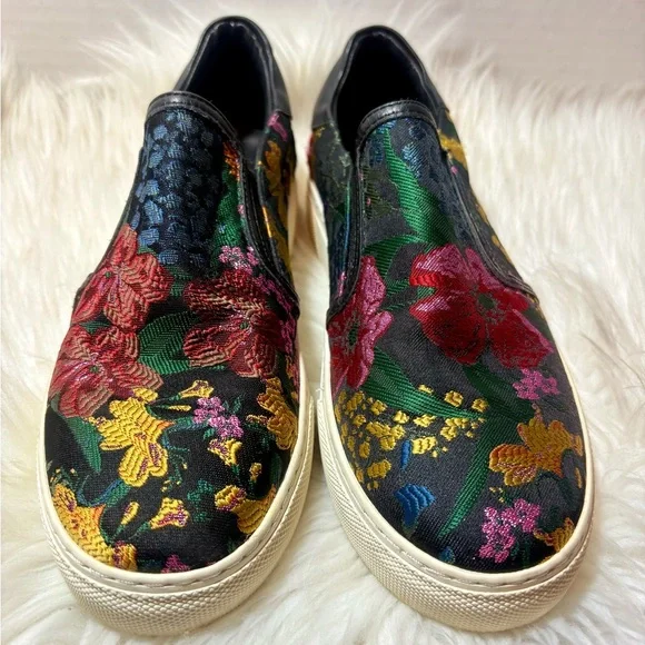 ERDEM X H&M Floral Brocade Slip-on Sneakers - Picture 7 of 11